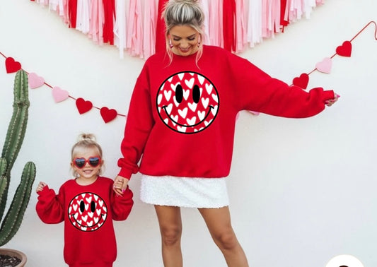 Love Heart Sweatshirt (Adult and Mini)
